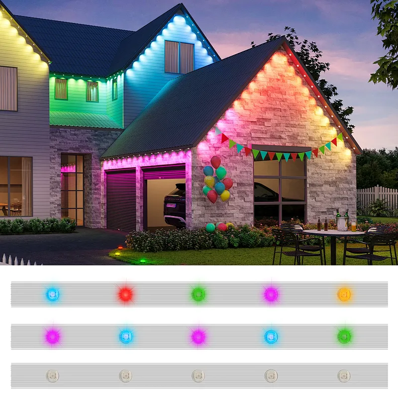 Festival Decoration Lighting DC36V Outdoor Waterproof RGB LED Pixel Light Strip